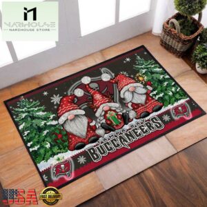 NFL Tampa Bay Buccaneers Christmas Doormat Decor