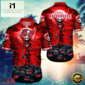 NFL Tampa Bay Buccaneers Halloween Jack Hawaiian Shirt