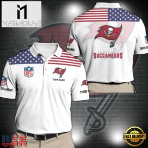 NFL Tampa Bay Buccaneers Sport Polo Shirt Custom Your Name