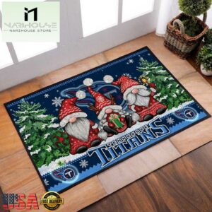 NFL Tennessee Titans Christmas Doormat Decor