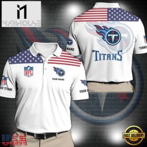 NFL Tennessee Titans Sport Polo Shirt Custom Your Name