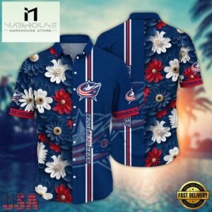 NHL Columbus Blue Jackets Hawaiian Shirt