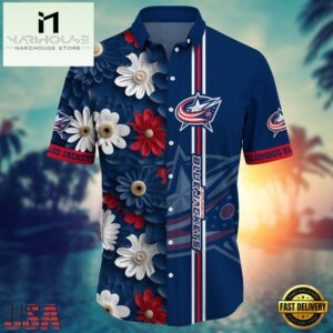 NHL Columbus Blue Jackets Hawaiian Shirt