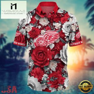 NHL Detroit Red Wings NHL Hawaiian Shirt