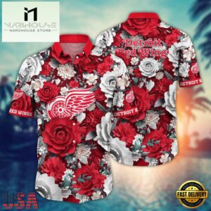 NHL Detroit Red Wings NHL Hawaiian Shirt