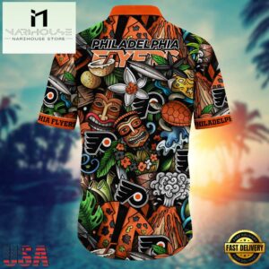 NHL Philadelphia Flyers Hawaiian Shirt , Vintage Hawaiian Shirts 5 NHL Philadelphia Flyers Hawaiian Shirt