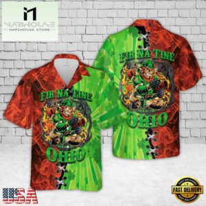 Ohio St Patrick’s Day Irish Fir Na Tine Firefighter Hawaiian Shirt