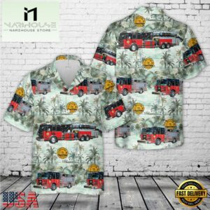 Orlando Fire Department, Florida Patrick's Day Hawaiian Shirt
