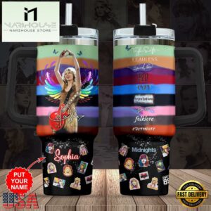 Personalized Name Taylor Swift Album The Eras Tour 40oz Stanley Tumbler
