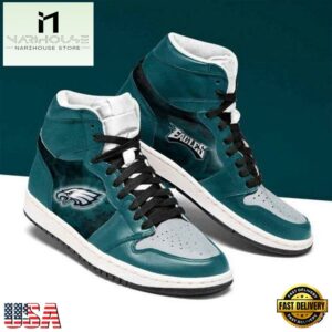 Philadelphia Eagles Nfl Football Air Jordan Shoes Sport Sneaker Boots Shoes For Men Women