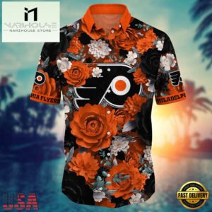 Philadelphia Flyers NHL Mens Hawaiian Shirt