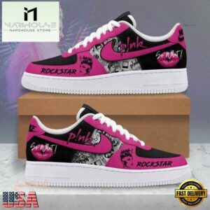 Pink Rockstar Air Force 1 Shoes Gift For Men Women