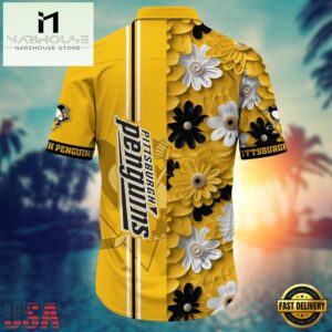Pittsburgh Penguins NHL Hawaiian Shirts , Vintage Hawaiian Shirts 5 Pittsburgh Penguins NHL Hawaiian Shirts
