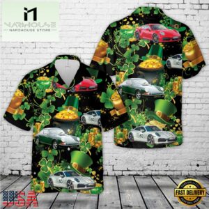 Porsche 911, Patrick's Day Hawaiian Shirt