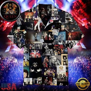 Queen Band Collage Universal Summer Hawaiian Shirt