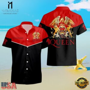 Queen Band Majestic Vibes Personalized Hawaiian Shirt