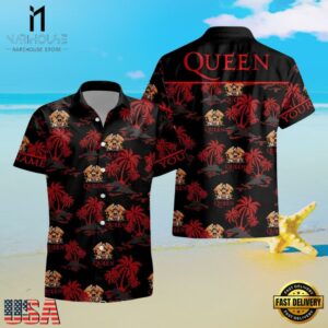 Queen Band Personalized Tropical Royalty Hawaiian Shirt