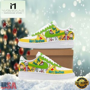 Rick And Morty Merry Christmas Air Force 1 Shoes