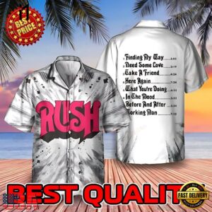 Rush Music Album Tracklist Hawaiian Shirt