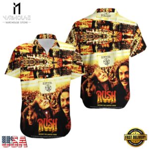 Rush Rock Band Beyond the Lighted Stage Hawaiian Shirt