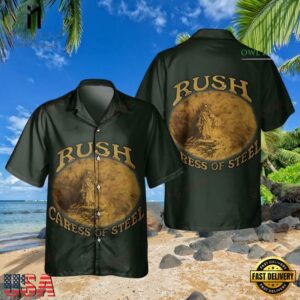 Rush Rock Band Caress of Steel Hawaiian Shirt