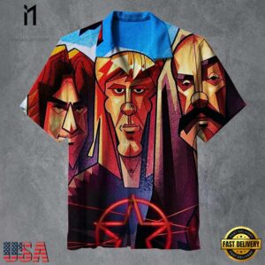 Rush Rock Band Progressive Portraits Hawaiian Shirt