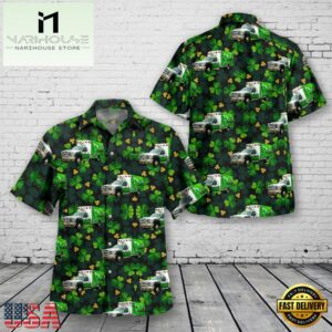 Saint Johnsville, New York, St. Johnsville Ambulance - SAVAC St Patrick's Day Hawaiian Shirt