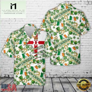 Saint Patrick's Day Northern Ireland Hawaiian Shirt