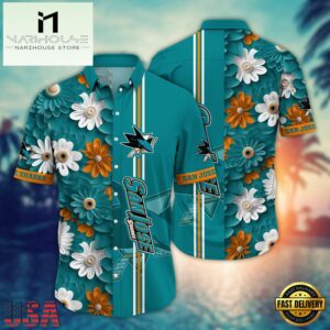 San Jose Sharks NHL Team Hawaiian Shirt
