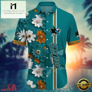 San Jose Sharks NHL Team Hawaiian Shirt