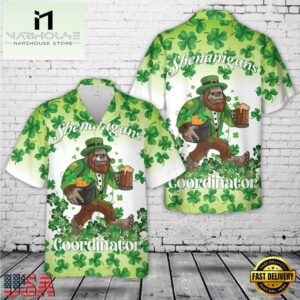 Shenanigans Coordinator, Patricks's Day Hawaiian Shirt
