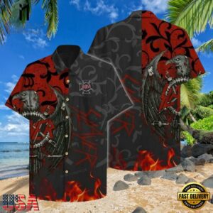 Slayer Music Band Eagle Design 3D Print Hawaiian Shirt