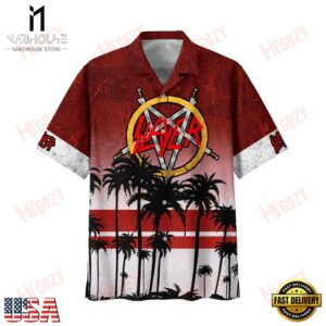 Slayer Music Band Palm Paradise 3D Print Hawaiian Shirt