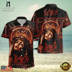 Slayer Music Band Relentless Crown 3D Print Hawaiian Shirt