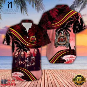 Slayer Music Band Sunset - Palms 3D Print Hawaiian Shirt