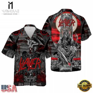 Slayer Music Band Throne of Darkness 3D Print Hawaiian Shirt