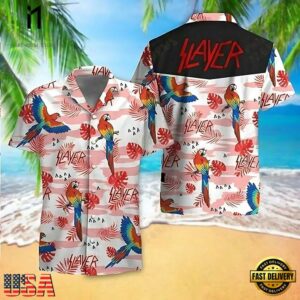Slayer Music Band Tropical Elegance Fashion Tourism Exclusive 3D Print Hawaiian Shirt