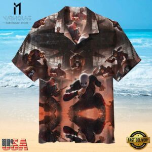 Slipknot Rock Band Action Scene Summer Hawaiian Shirt