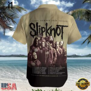 Slipknot Rock Band Europe Tour 2025 Summer Hawaiian Shirt