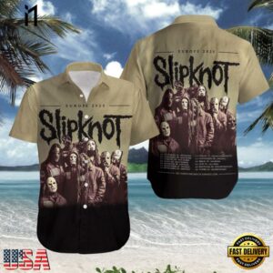 Slipknot Rock Band Europe Tour 2025 Summer Hawaiian Shirt