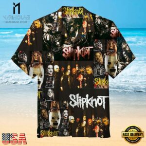 Slipknot Rock Band Iconic Masks Collage Summer Hawaiian Shirt