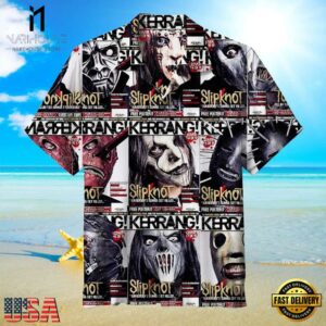 Slipknot Rock Band Kerrang Magazine Cover Summer Hawaiian Shirt