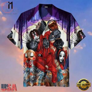 Slipknot Rock Band New Wave Of Heavy Metal Summer Hawaiian Shirt