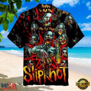 Slipknot Rock Band Prepare For Hell Tour Summer Hawaiian Shirt