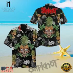 Slipknot Rock Band Skull Pineapple Summer Hawaiian Shirt