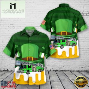 St. Charles, Missouri, Cottleville Fire Protection District St Patrick's Day Hawaiian Shirt