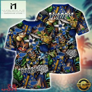 St. Louis Blues NHL Summer 3D Unisex T Shirt