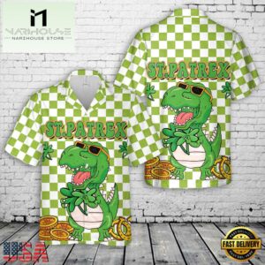 St Patrex Funny St. Patrick's Day Hawaiian Shirt