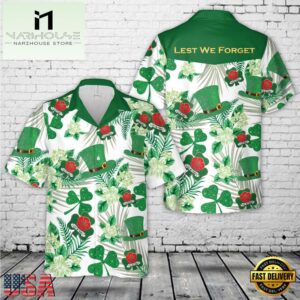 St Patricks Day Celtic Ireland Irish Lest We Forget Shamrock Summer Hawaiian Shirt