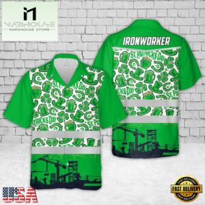 St Patrick's Day Ironworker Hawaiian Shirt